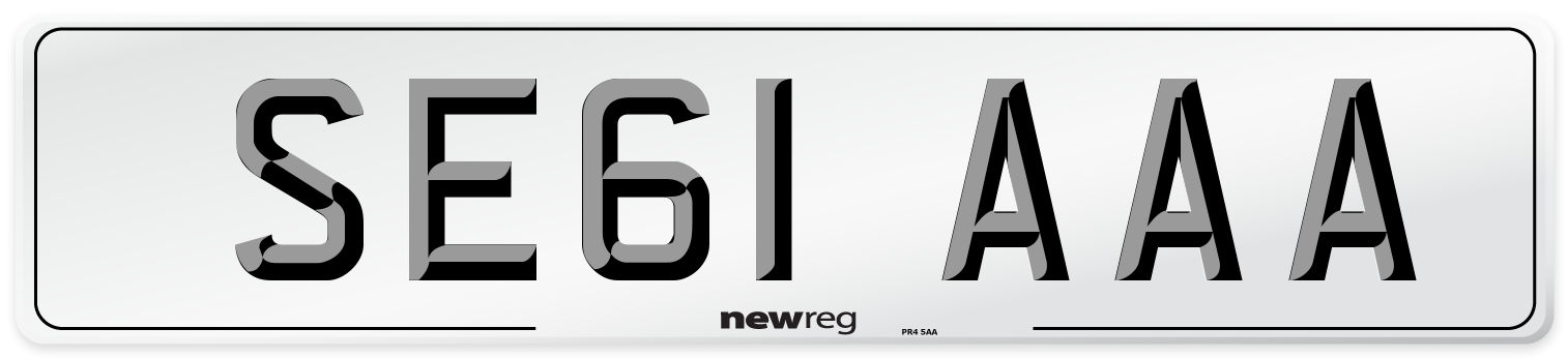SE61 AAA Number Plate from New Reg